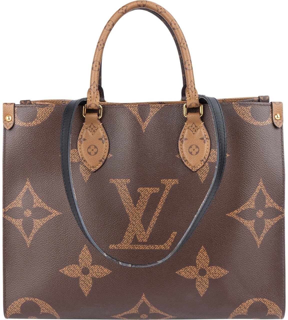 Louis Vuitton Monogram Canvas Giant On The Go MM Shoulder Bag Bruin