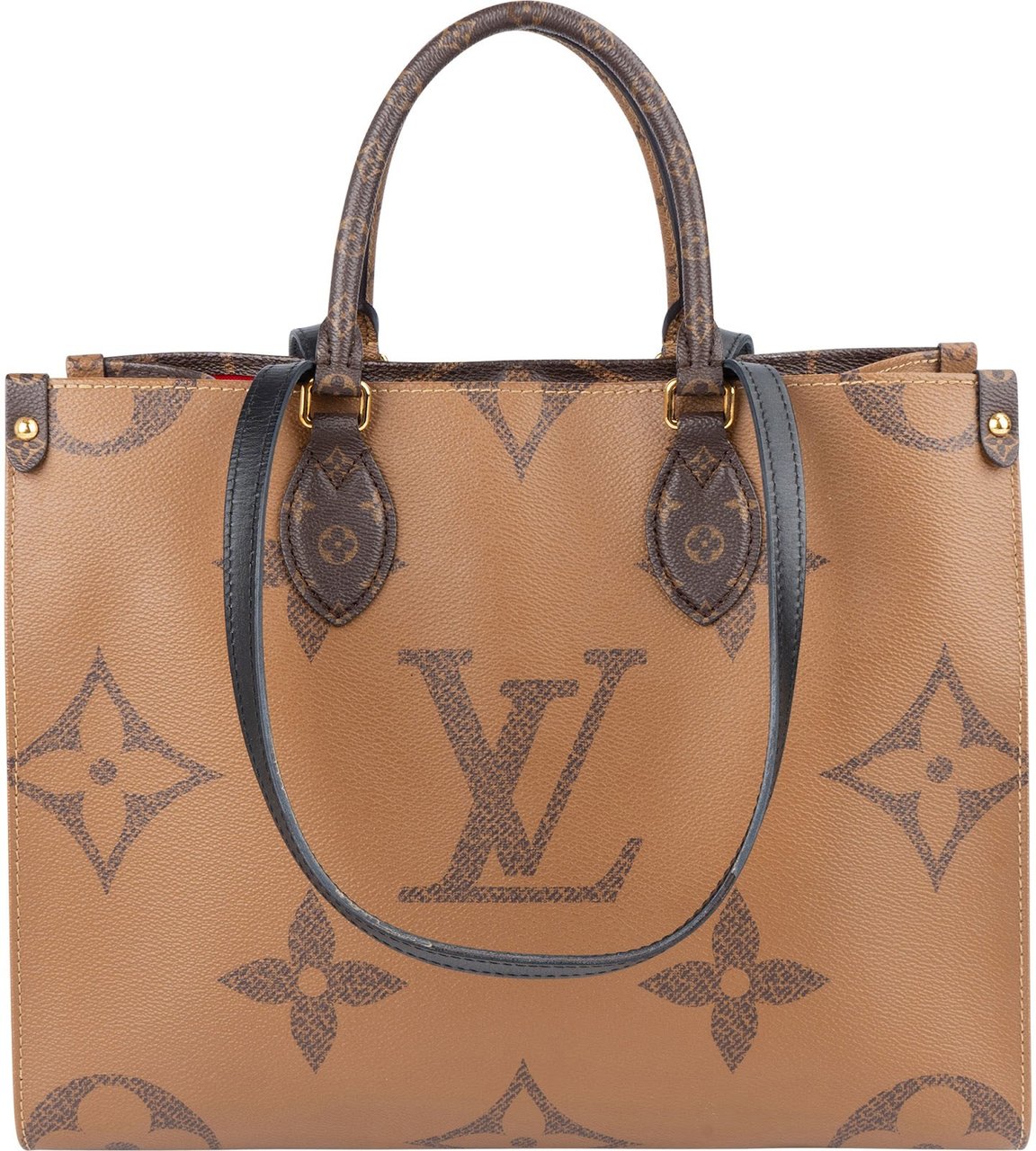 Louis Vuitton Monogram Canvas Giant On The Go MM Shoulder Bag Bruin