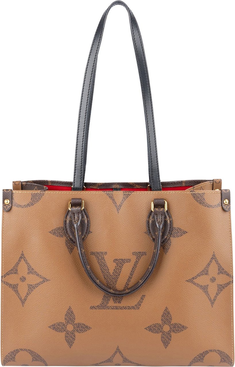 Louis Vuitton Monogram Canvas Giant On The Go MM Shoulder Bag Bruin