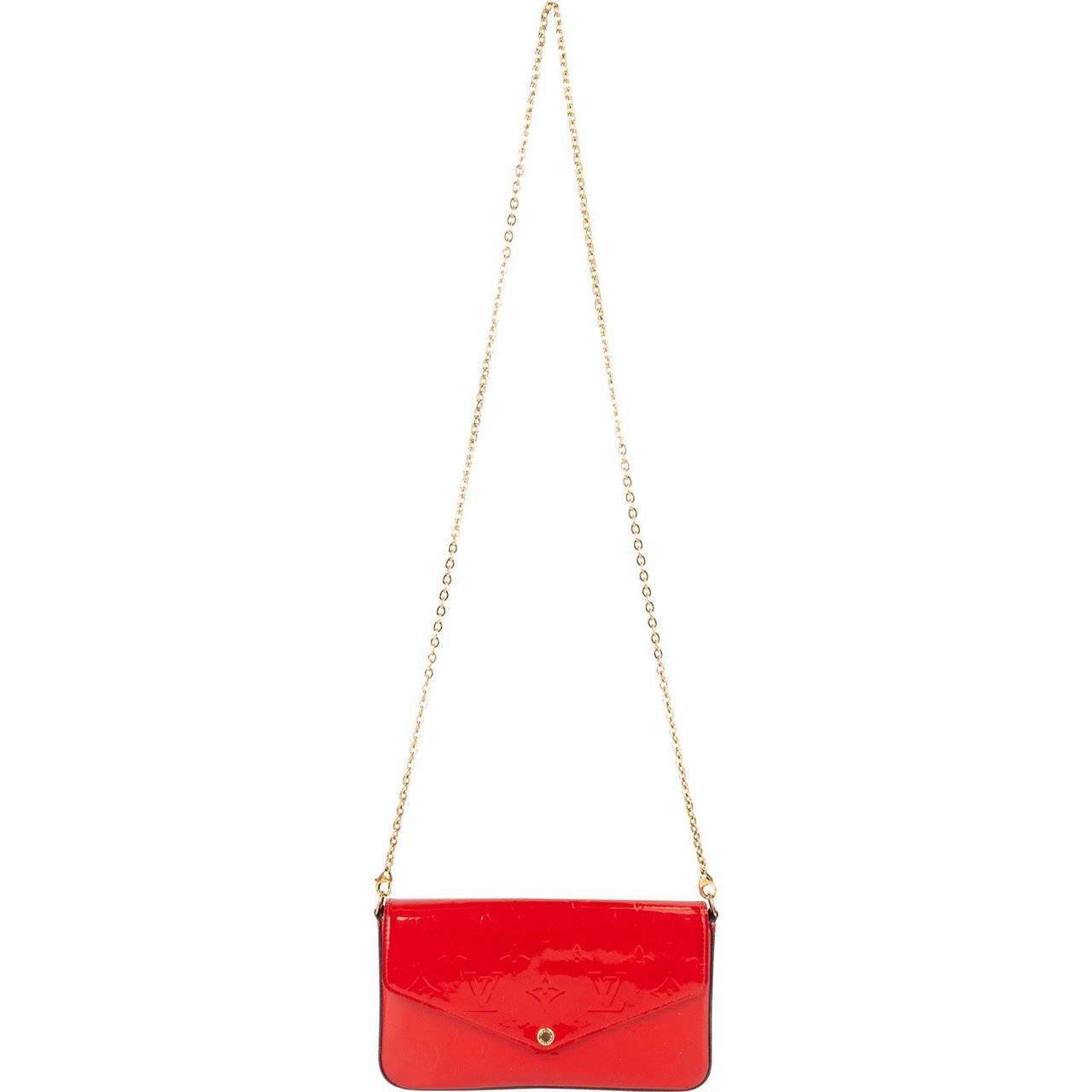 Louis Vuitton Louis Vuitton Monogram Vernis Pochette Félicie Crossbody Bag Rood