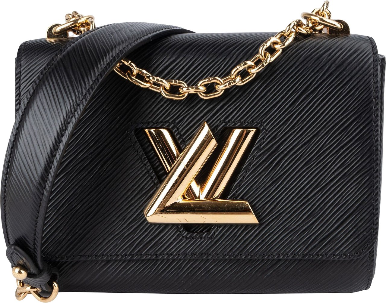 Louis Vuitton Louis Vuitton Noir Epi Leather Twist PM Crossbody Bag Zwart