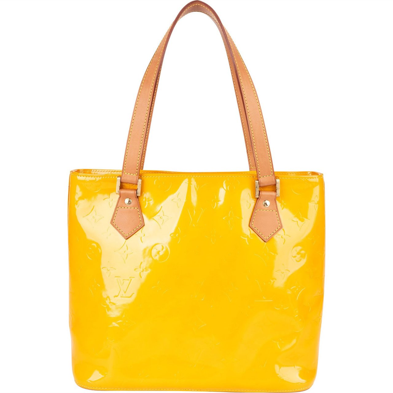 Louis Vuitton Louis Vuitton Monogram Vernis Houston Jaune Handbag Geel