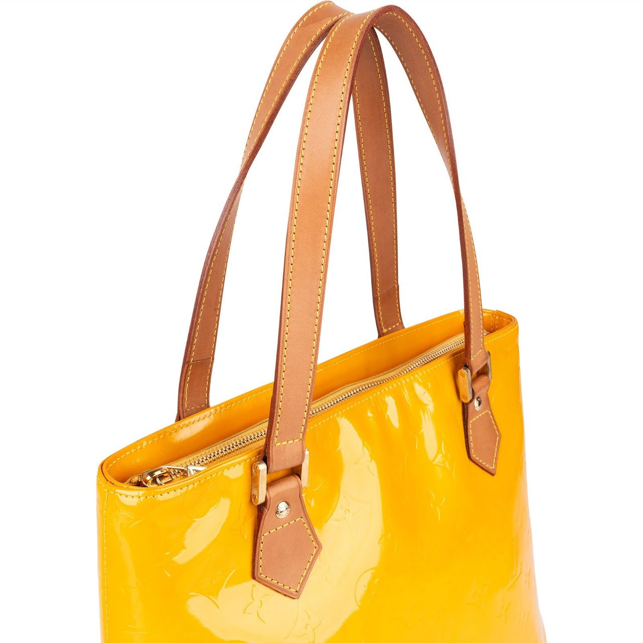 Louis Vuitton Louis Vuitton Monogram Vernis Houston Jaune Handbag Geel