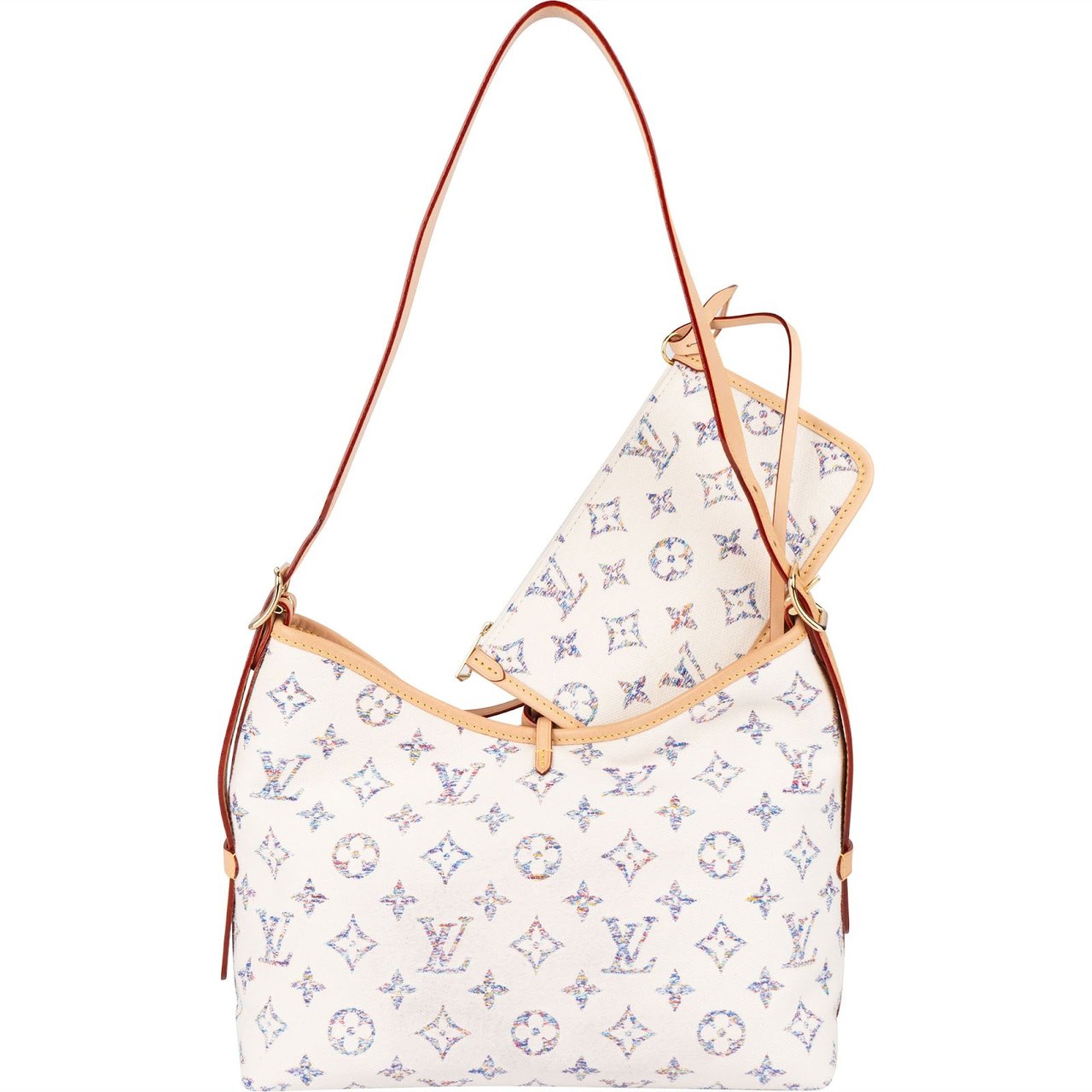 Louis Vuitton Louis Vuitton Jacquard Monogram Multicolor CarryAll PM Crossbody Bag Wit