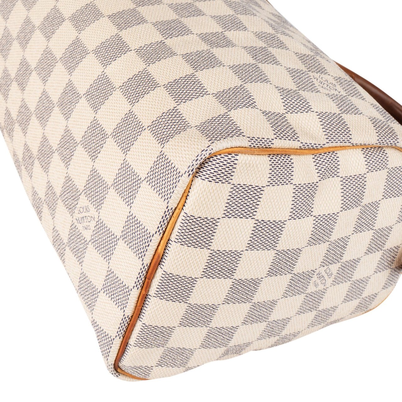 Louis Vuitton Louis Vuitton Monogram Damier Azur Speedy 25 Handbag Wit
