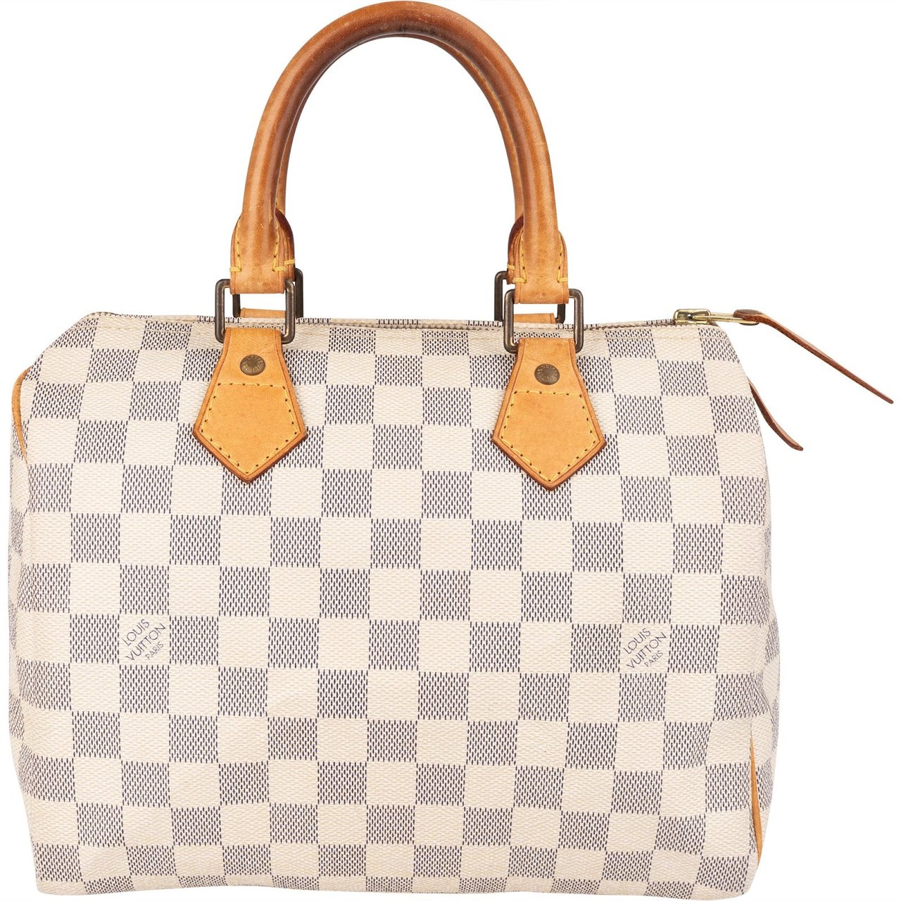 Louis Vuitton Monogram Damier Azur Speedy 25 Handbag Wit