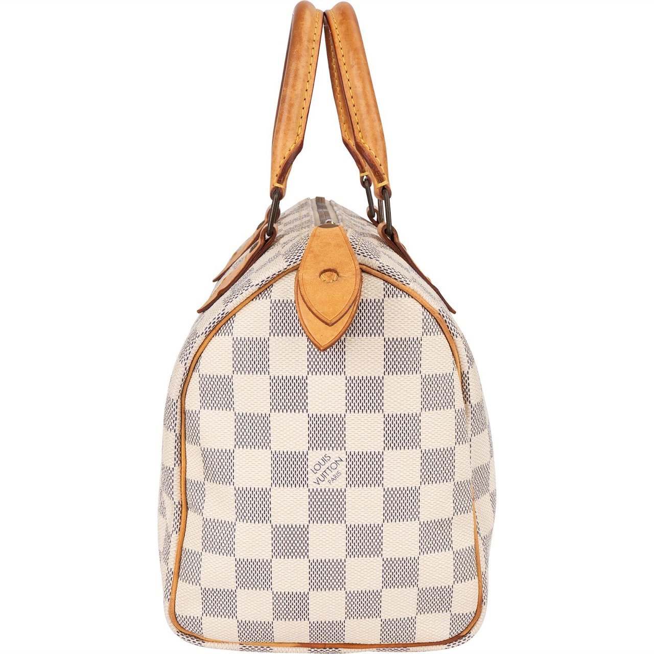 Louis Vuitton Monogram Damier Azur Speedy 25 Handbag Wit