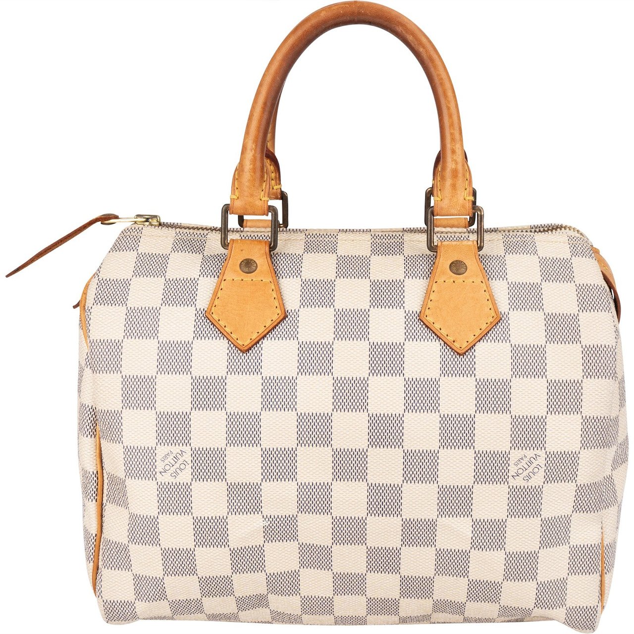 Louis Vuitton Monogram Damier Azur Speedy 25 Handbag Wit