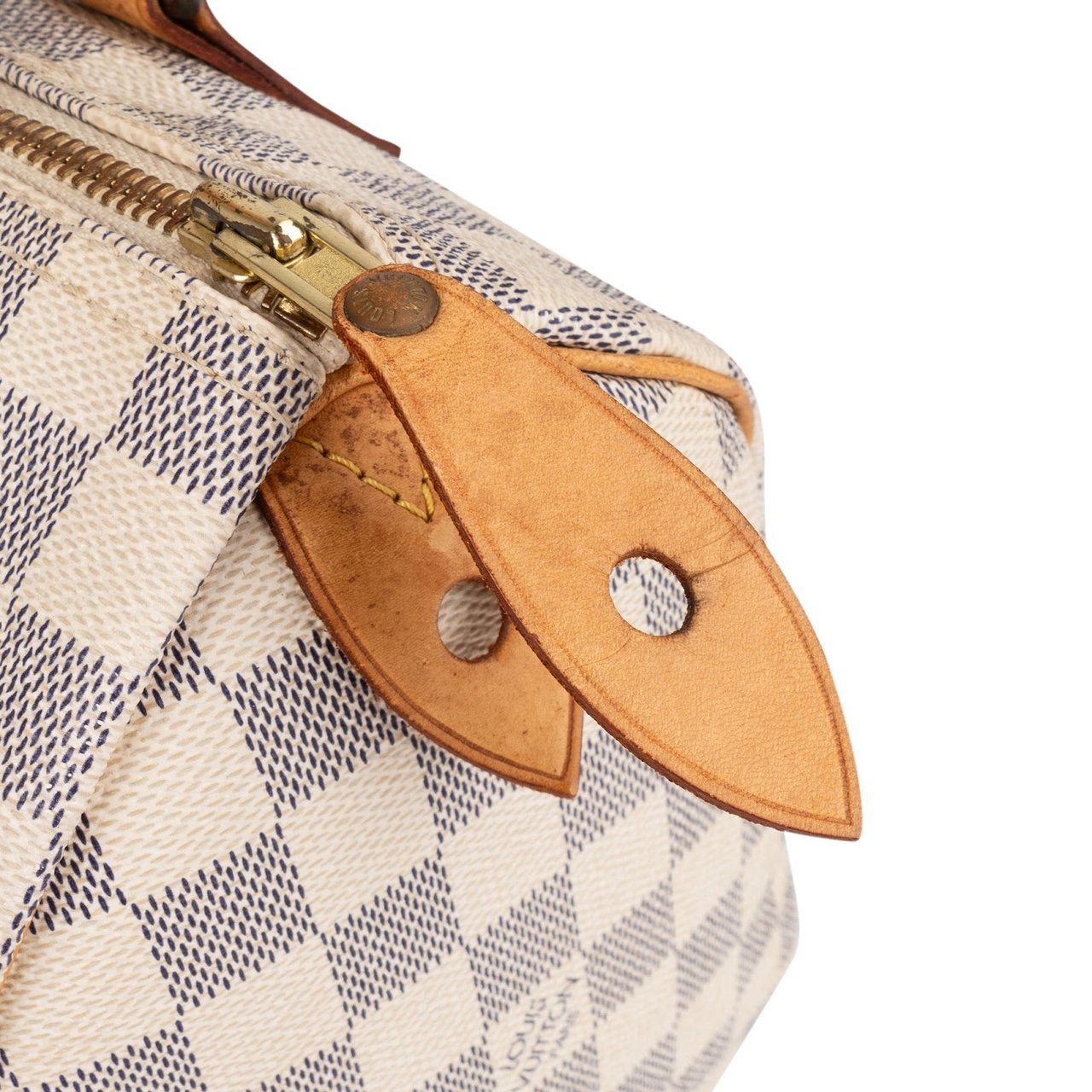 Louis Vuitton Monogram Damier Azur Speedy 25 Handbag Wit