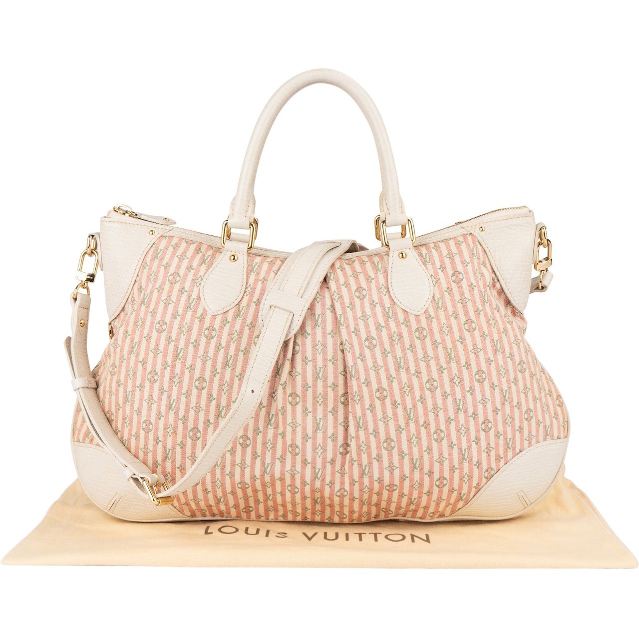 Louis Vuitton Louis Vuitton Monogram Mini Lin Croisette Marina Handbag Rood