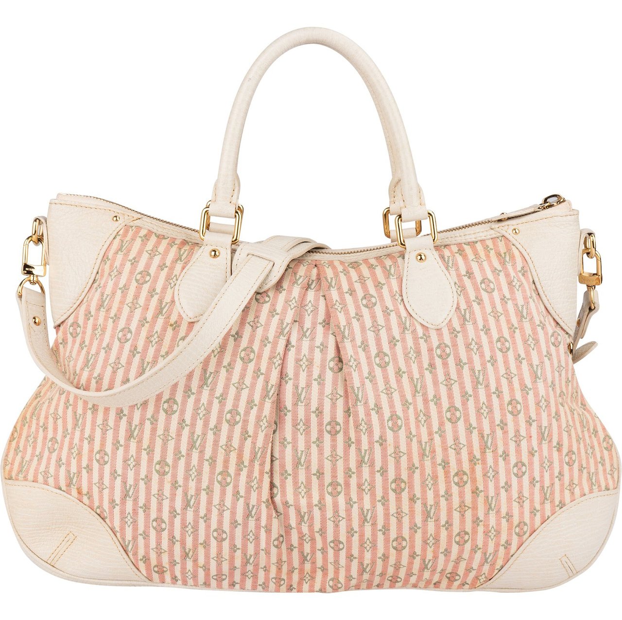 Louis Vuitton Louis Vuitton Monogram Mini Lin Croisette Marina Handbag Rood