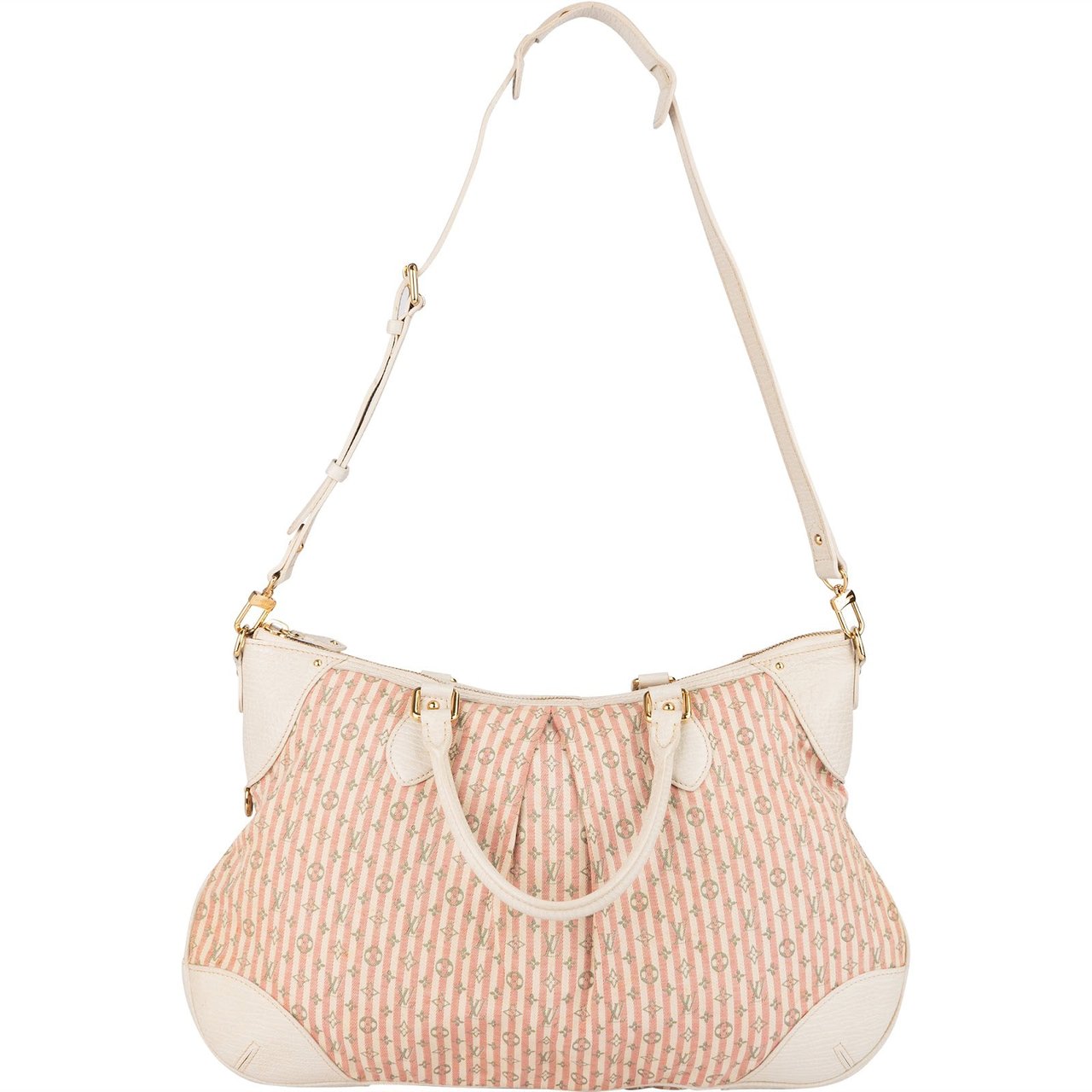 Louis Vuitton Louis Vuitton Monogram Mini Lin Croisette Marina Handbag Rood