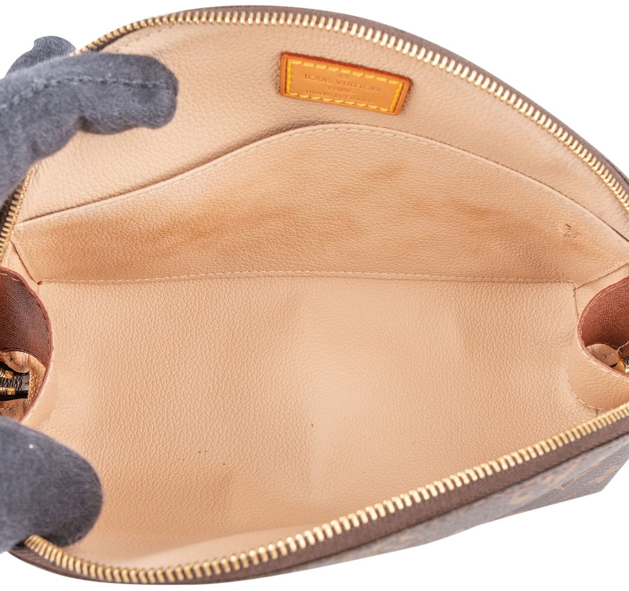 Louis Vuitton Louis Vuitton Monogram Canvas Trousse Demi Ronde Pouch Bruin