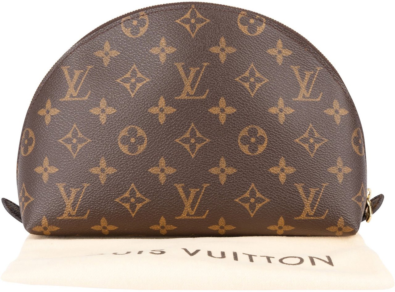 Louis Vuitton Louis Vuitton Monogram Canvas Trousse Demi Ronde Pouch Bruin