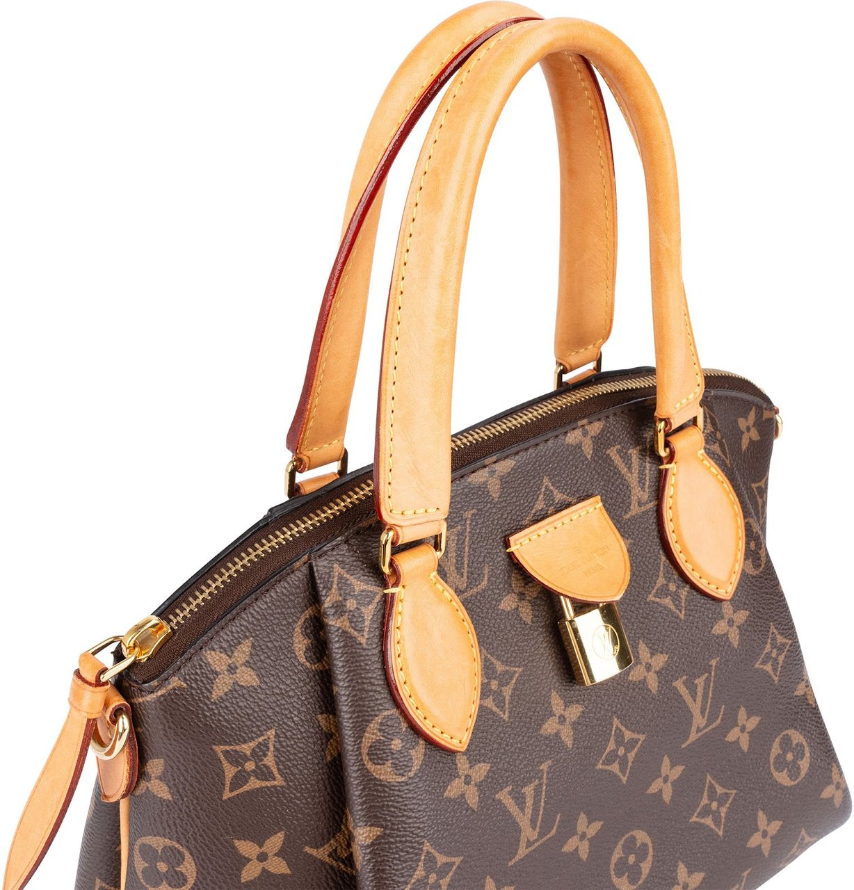 Louis Vuitton Monogram Canvas Lockit PM Handbag Bruin