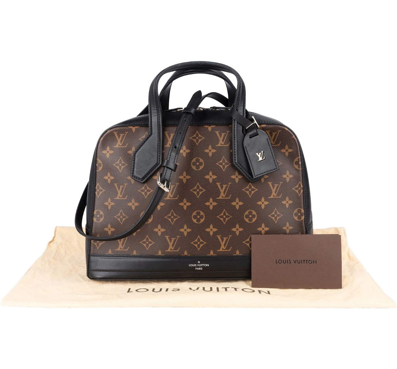 Louis Vuitton Louis Vuitton Monogram Canvas Dora MM Handbag Bruin