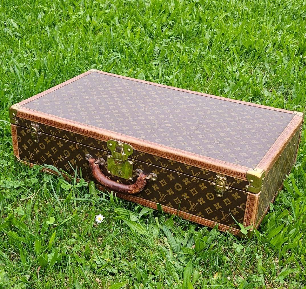 Louis Vuitton Louis Vuitton Canvas Monogram 1900s Suitcase Trunk 70 Divers