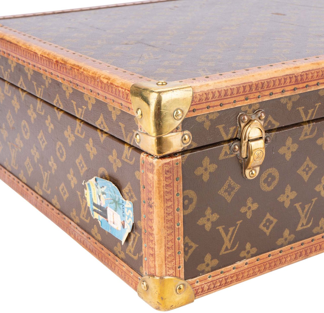 Louis Vuitton Louis Vuitton Canvas Monogram 1900s Suitcase Trunk 70 Divers