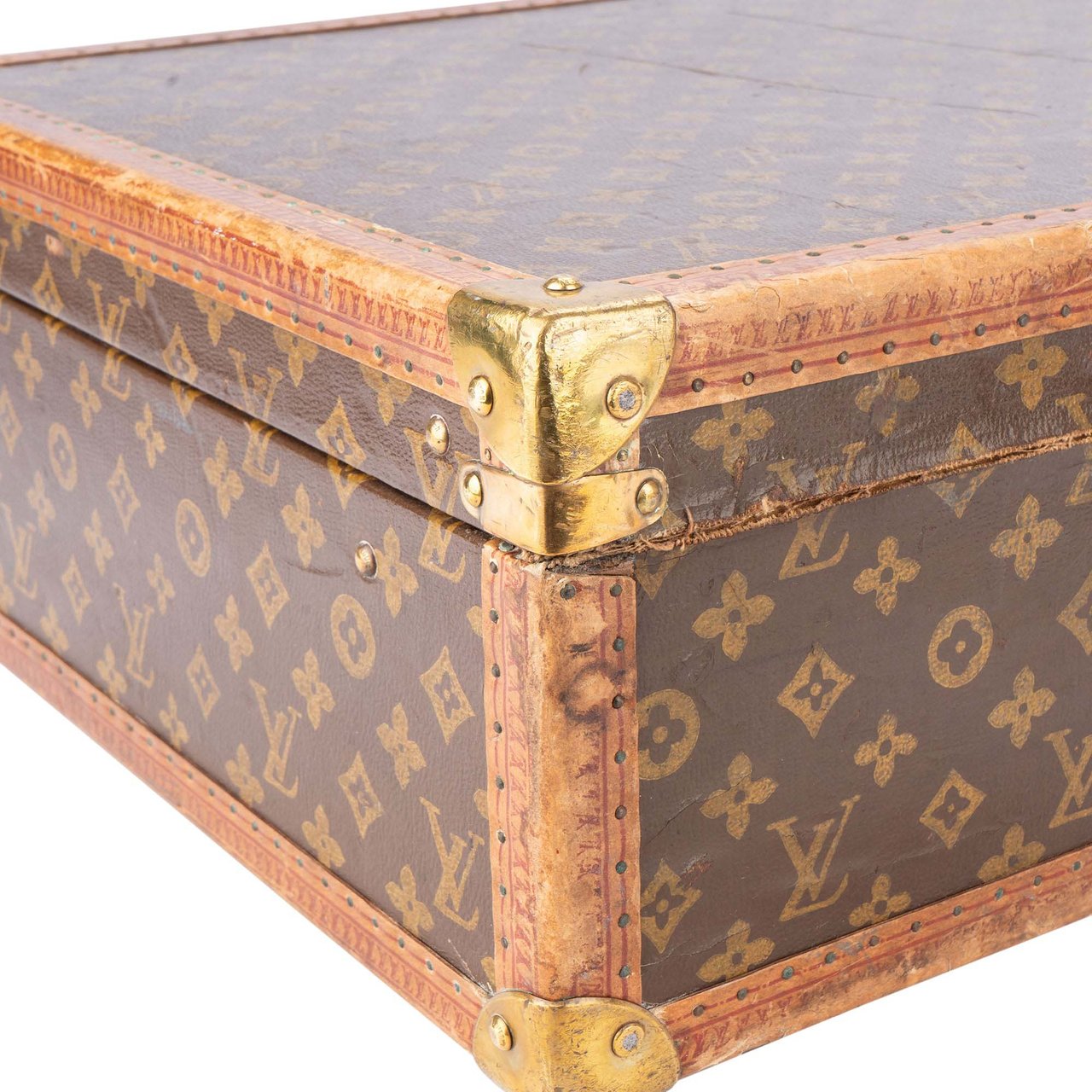 Louis Vuitton Louis Vuitton Canvas Monogram 1900s Suitcase Trunk 70 Divers