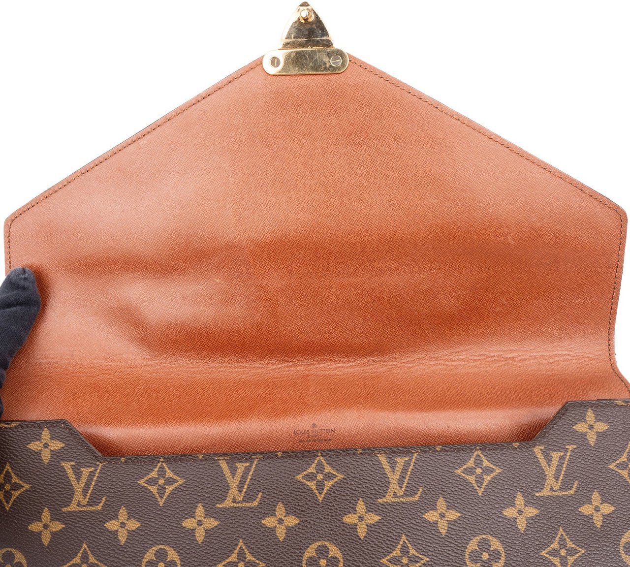 Louis Vuitton Louis Vuitton Monogram Canvas Porte Documents Senateur Handbag Bruin