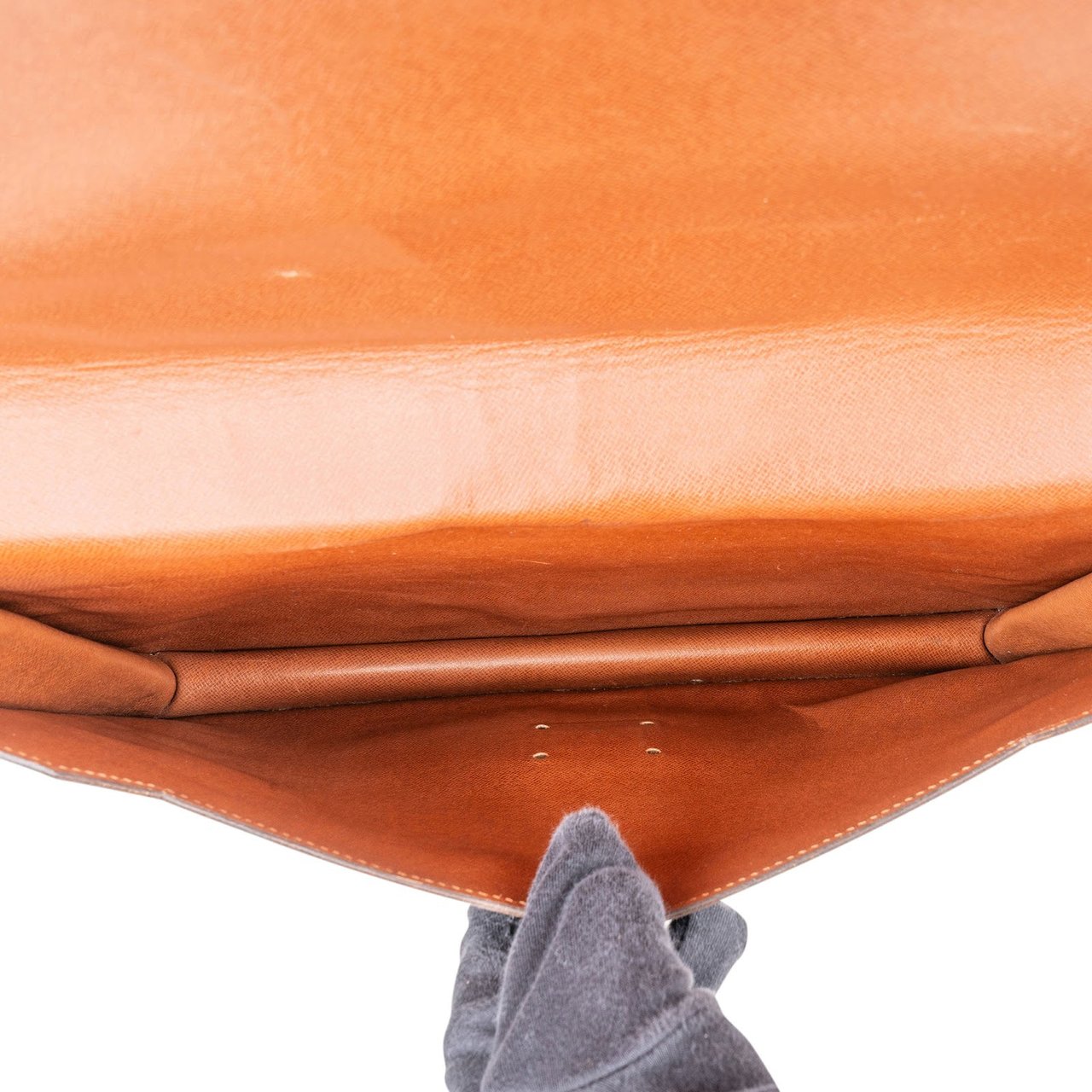 Louis Vuitton Louis Vuitton Monogram Canvas Porte Documents Senateur Handbag Bruin