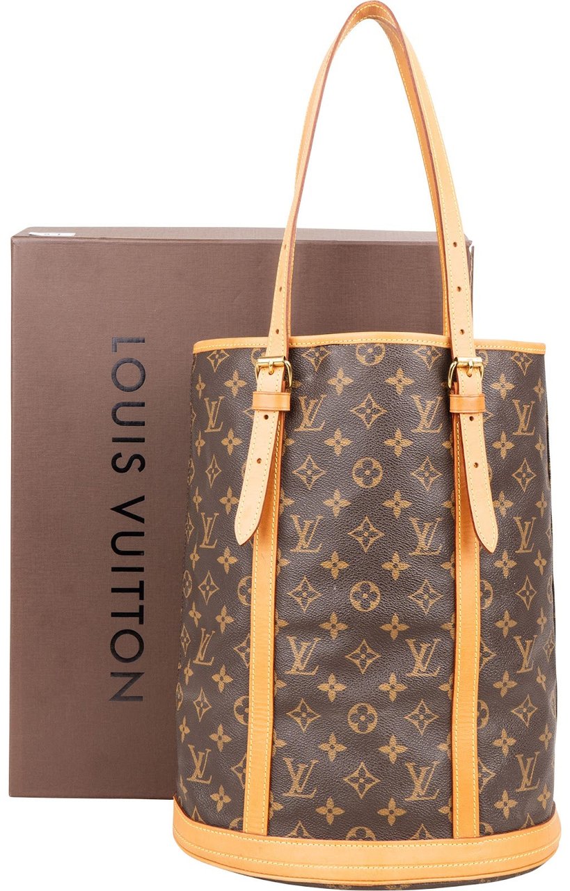Louis Vuitton Louis Vuitton Monogram Canvas Bucket GM Shoulder Bag Bruin