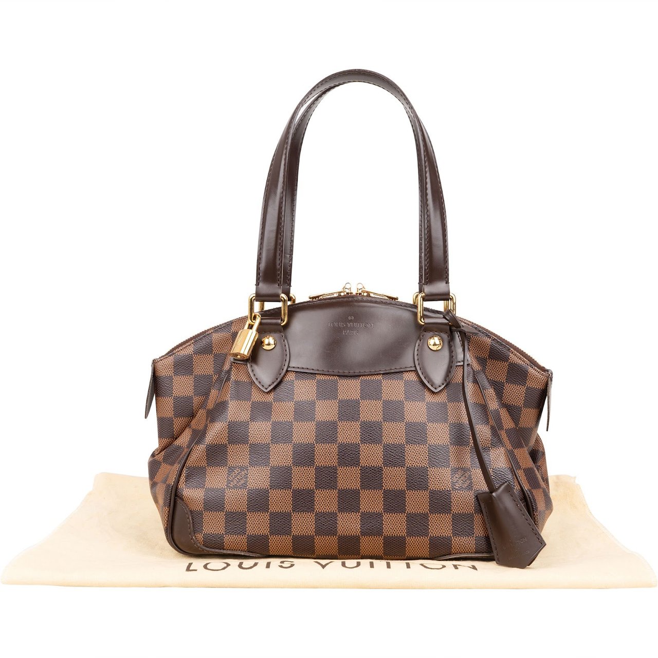 Louis Vuitton Louis Vuitton Monogram Damier Ebene Verona PM Handbag Bruin