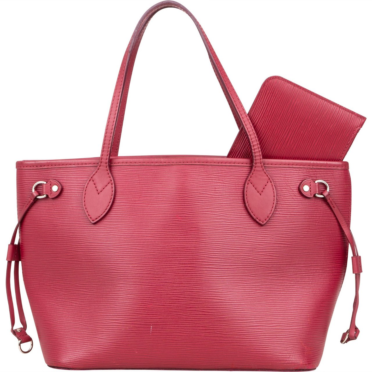 Louis Vuitton Louis Vuitton Fuchsia Epi Leather Neverfull PM Shoulder Bag Rood