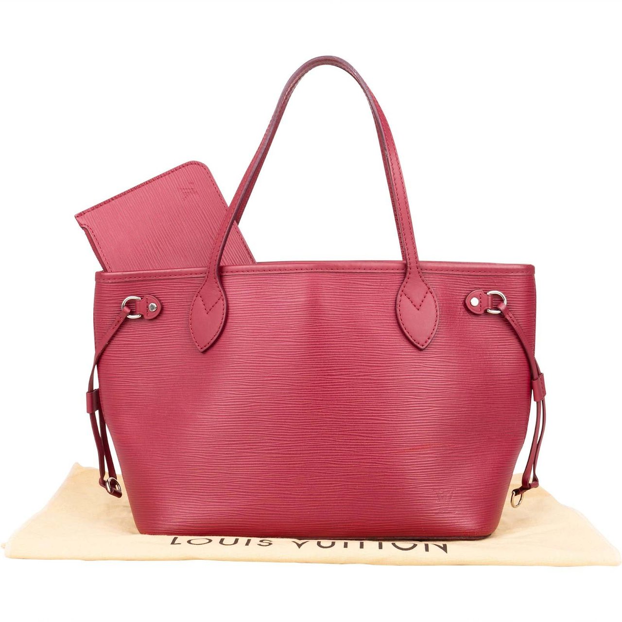 Louis Vuitton Fuchsia Epi Leather Neverfull PM Shoulder Bag Divers