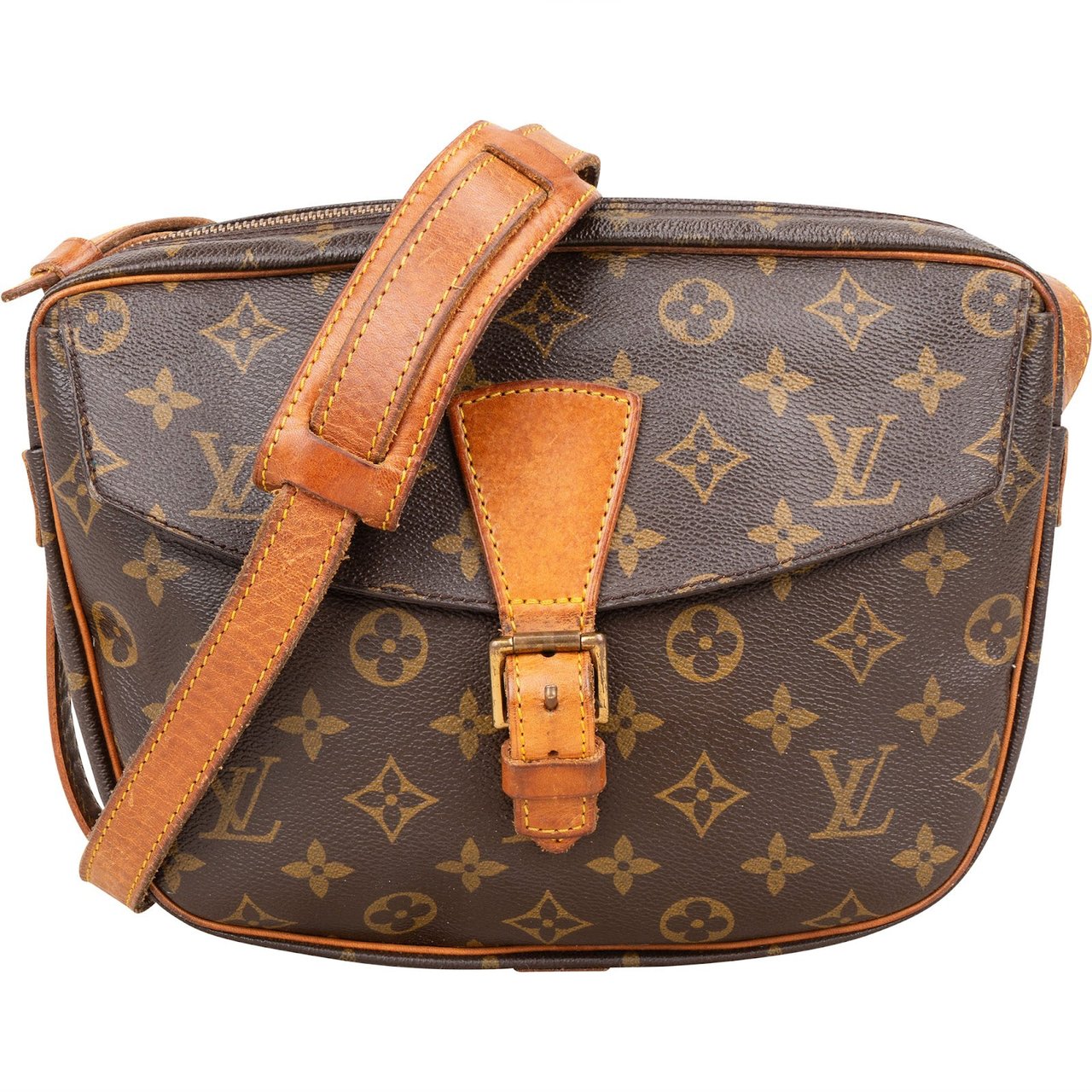 Louis Vuitton Louis Vuitton Monogram Canvas Jeune Fille GM Crossbody Bag Bruin