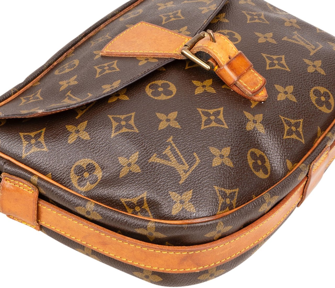Louis Vuitton Louis Vuitton Monogram Canvas Jeune Fille GM Crossbody Bag Bruin