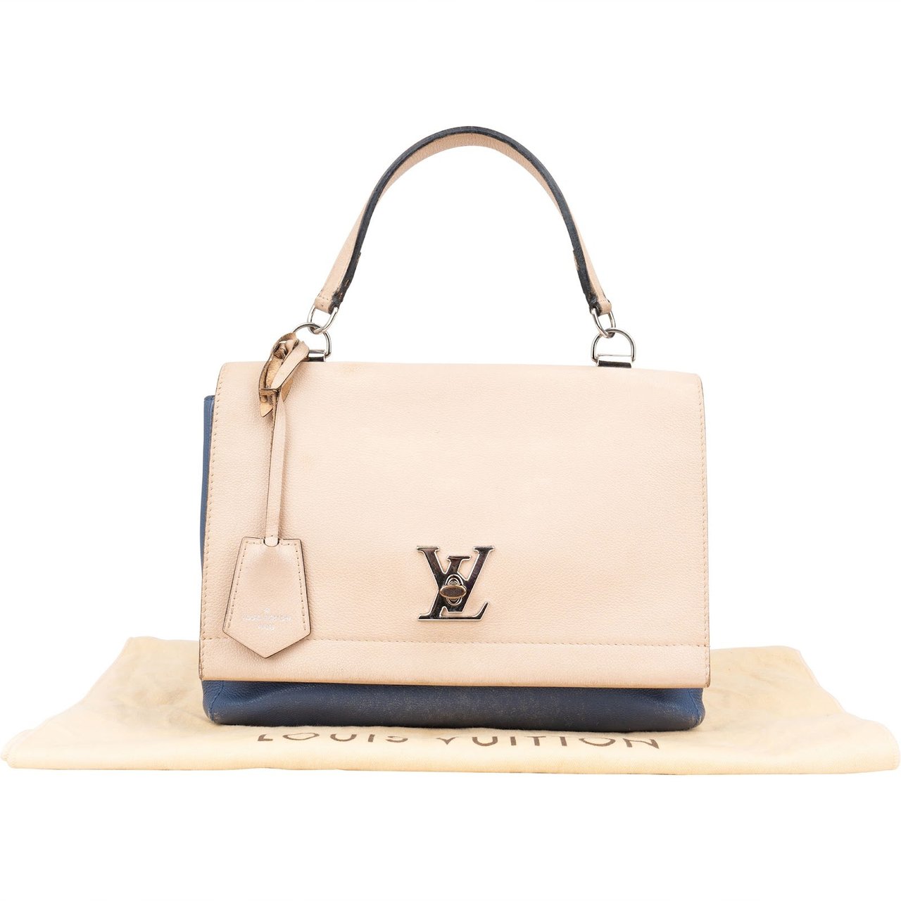 Louis Vuitton Louis Vuitton Canvas Monogram Lockme Handbag Blauw