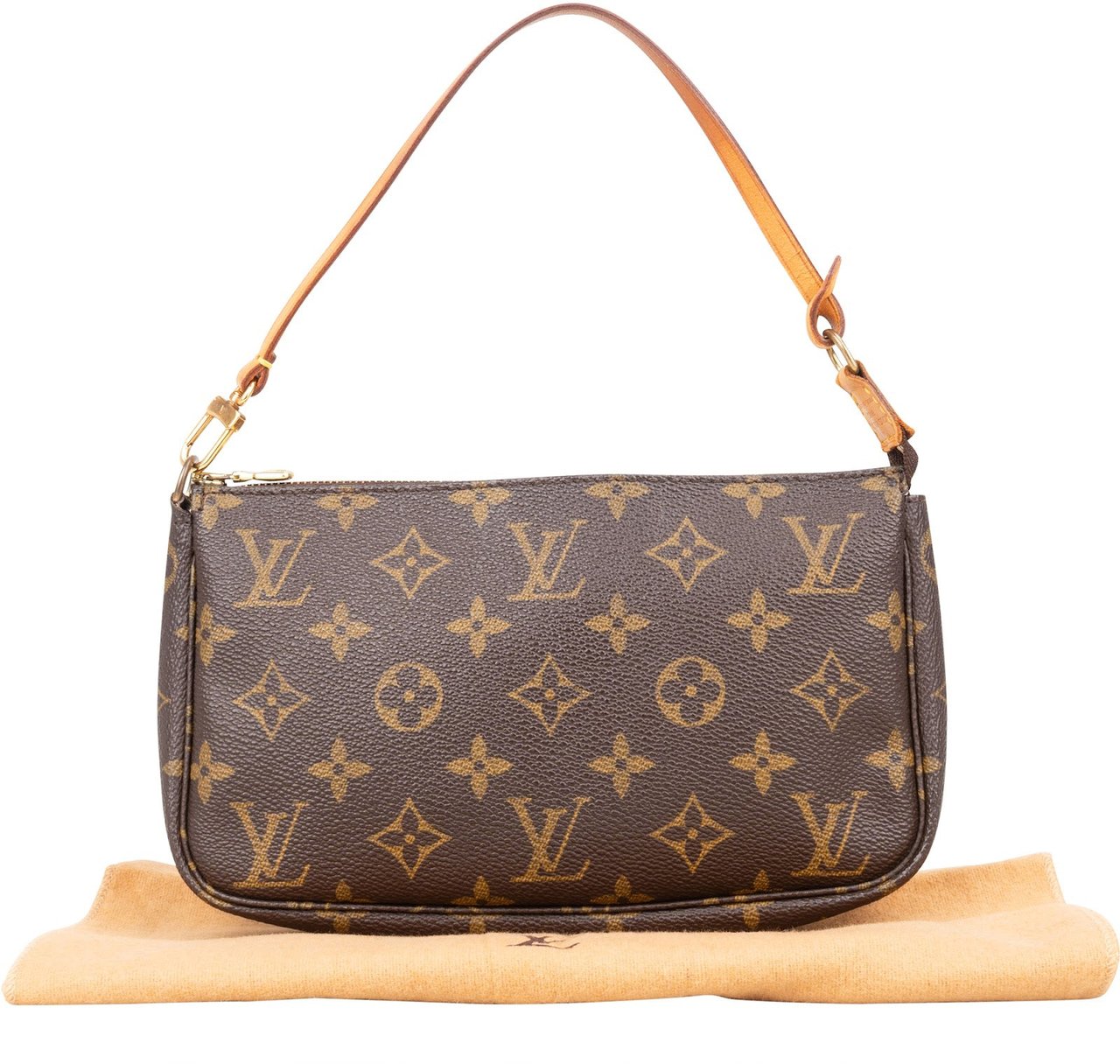 Louis Vuitton Louis Vuitton Monogram Canvas Pochette Accessoires Handbag Bruin