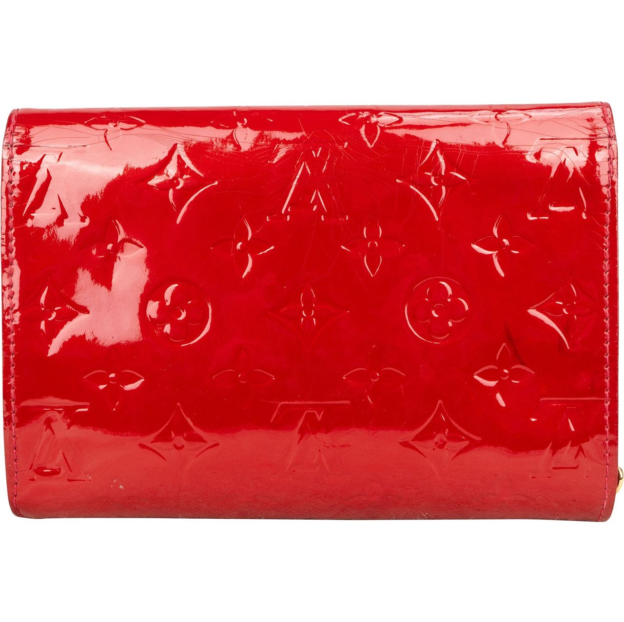Louis Vuitton Louis Vuitton Monogram Vernis Leather Bel Air Wallet Pochette Crossbody Bag Rood