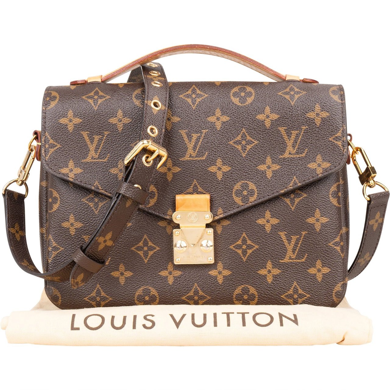 Louis Vuitton Louis Vuitton Monogram Canvas Pochette Métis Crossbody Bag Bruin