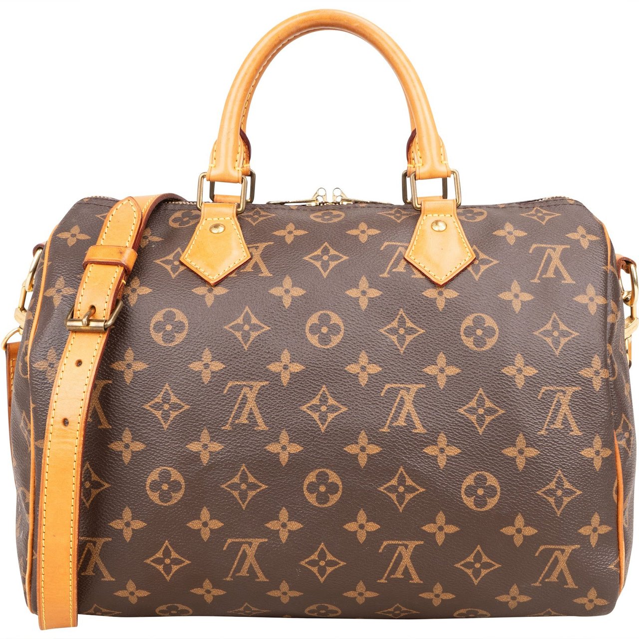 Louis Vuitton Louis Vuitton Monogram Canvas Speedy 30 Bandoulière Handbag Bruin