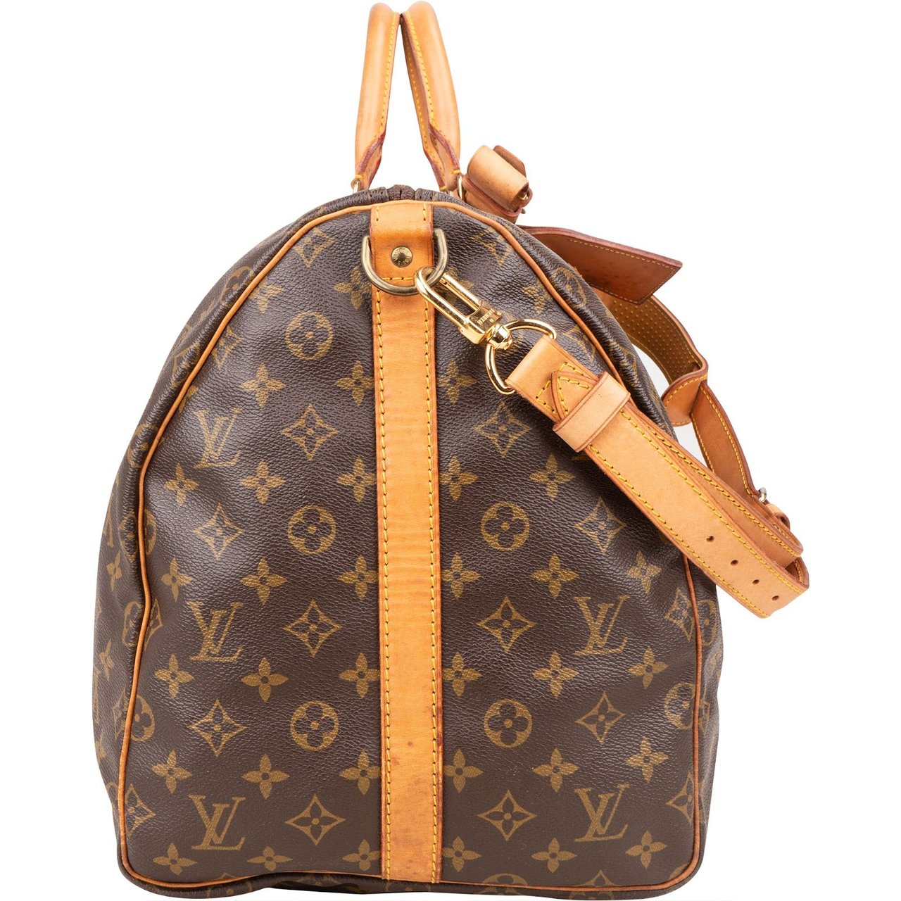 Louis Vuitton Louis Vuitton Monogram Canvas Keepall 55 Bandoulière Travel Bag Bruin