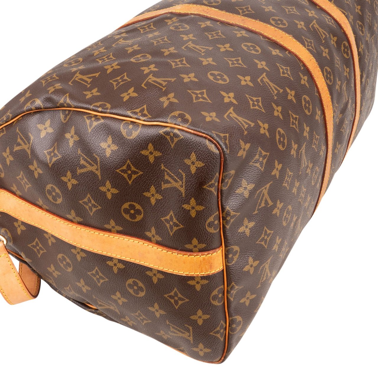 Louis Vuitton Louis Vuitton Monogram Canvas Keepall 55 Bandoulière Travel Bag Bruin