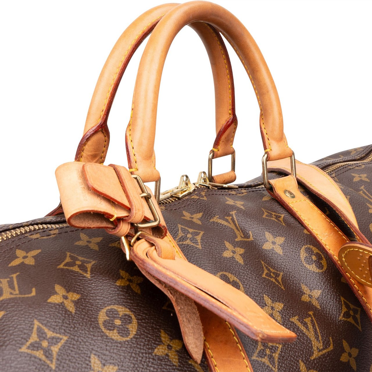 Louis Vuitton Louis Vuitton Monogram Canvas Keepall 55 Bandoulière Travel Bag Bruin