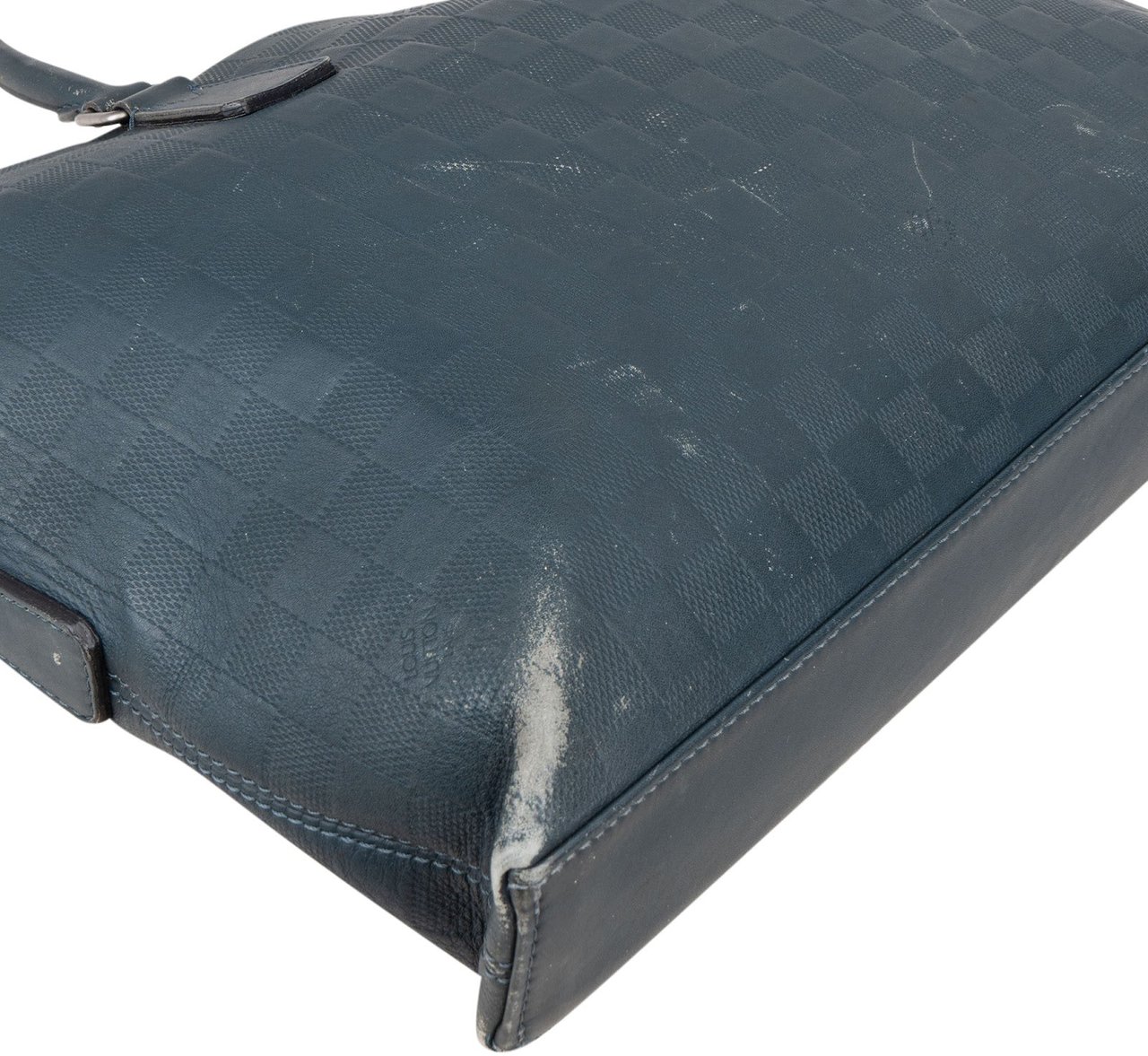 Louis Vuitton Louis Vuitton Monogram Damier Infini Leather Porte-Documents Voyage Handbag Navy