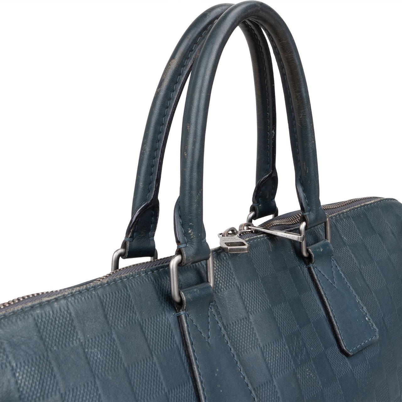 Louis Vuitton Louis Vuitton Monogram Damier Infini Leather Porte-Documents Voyage Handbag Navy