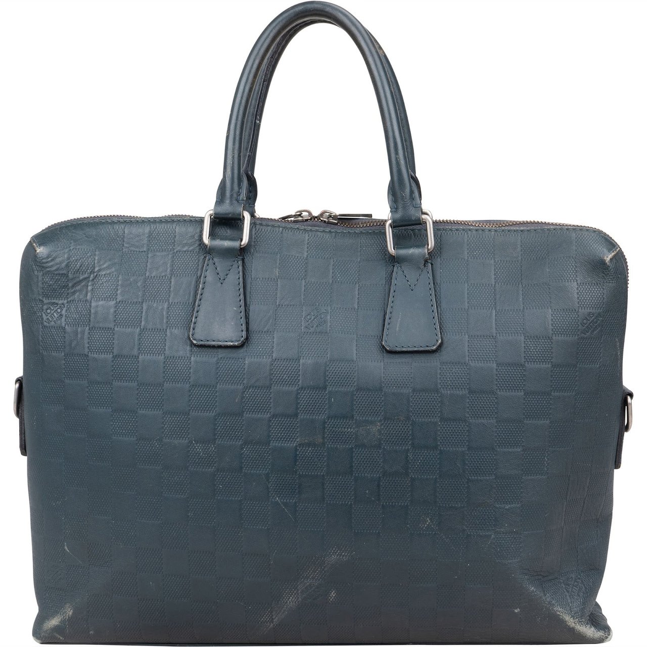 Louis Vuitton Louis Vuitton Monogram Damier Infini Leather Porte-Documents Voyage Handbag Navy