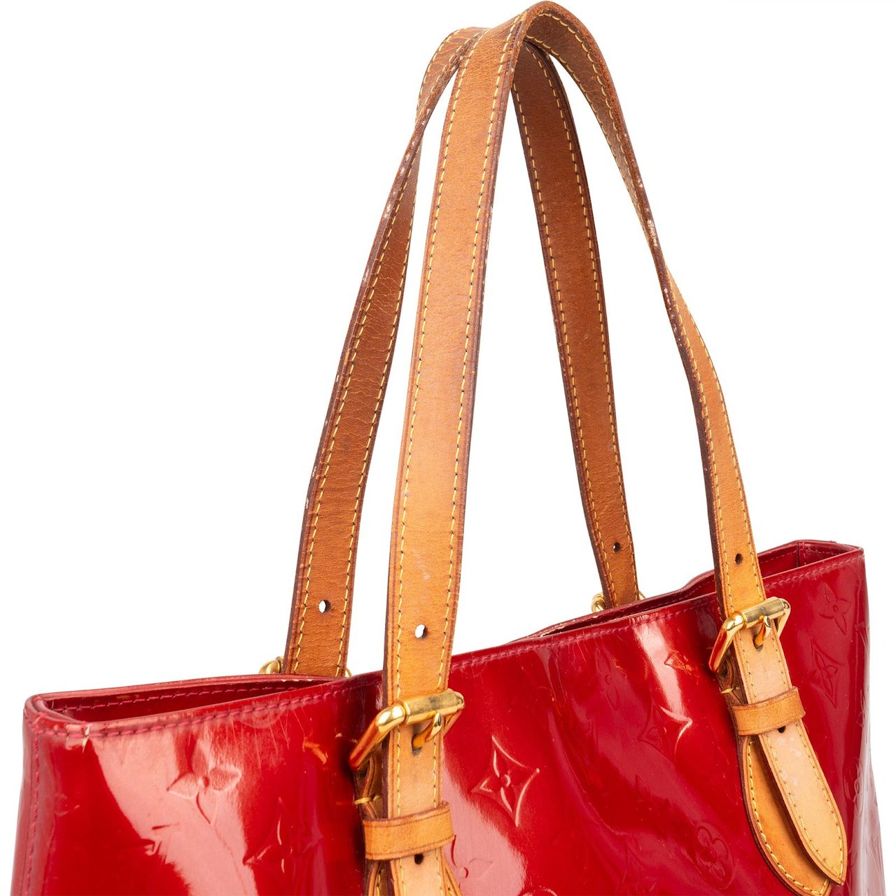 Louis Vuitton Monogram Vernis Leather Brentwood Shoulder Bag Rood