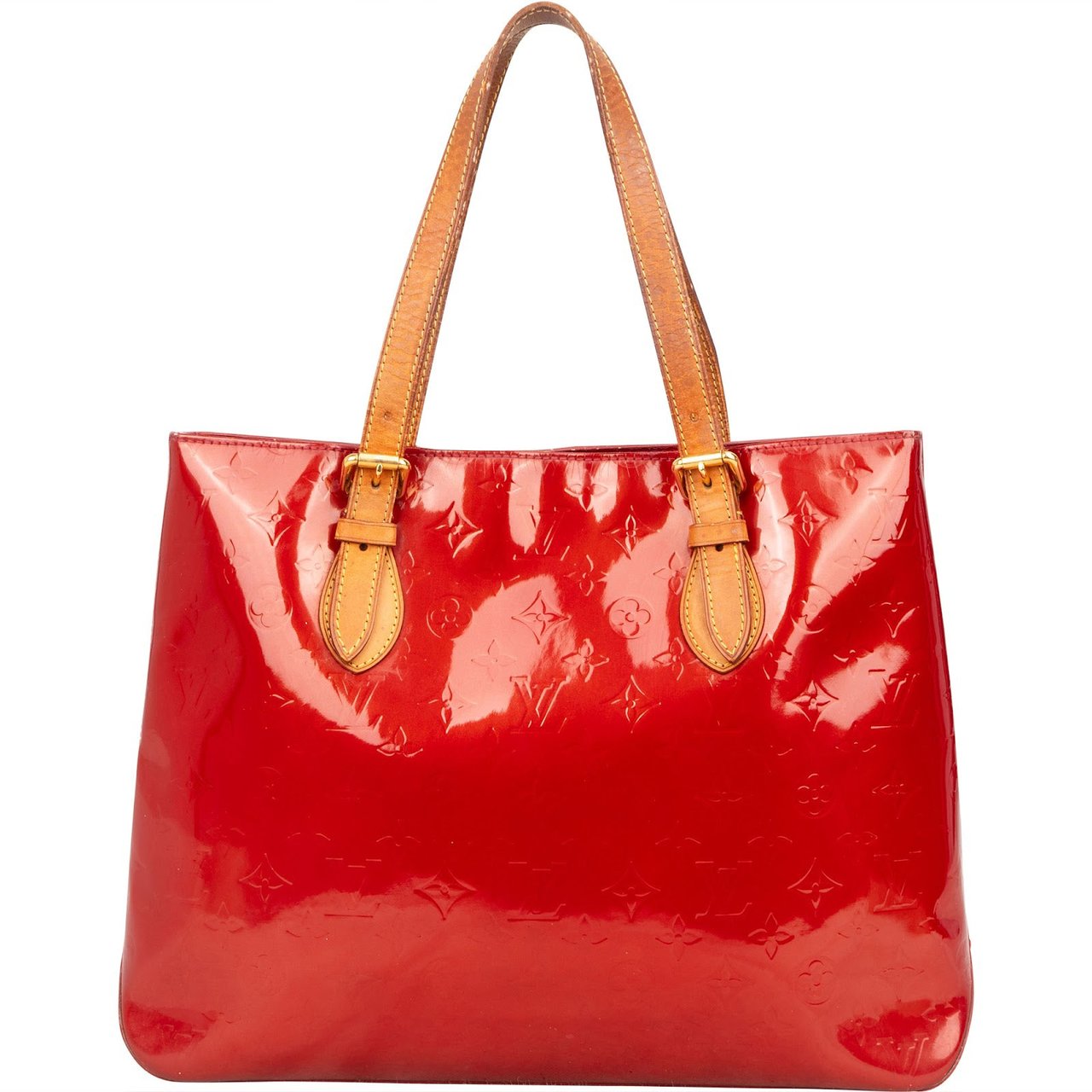 Louis Vuitton Monogram Vernis Leather Brentwood Shoulder Bag Rood