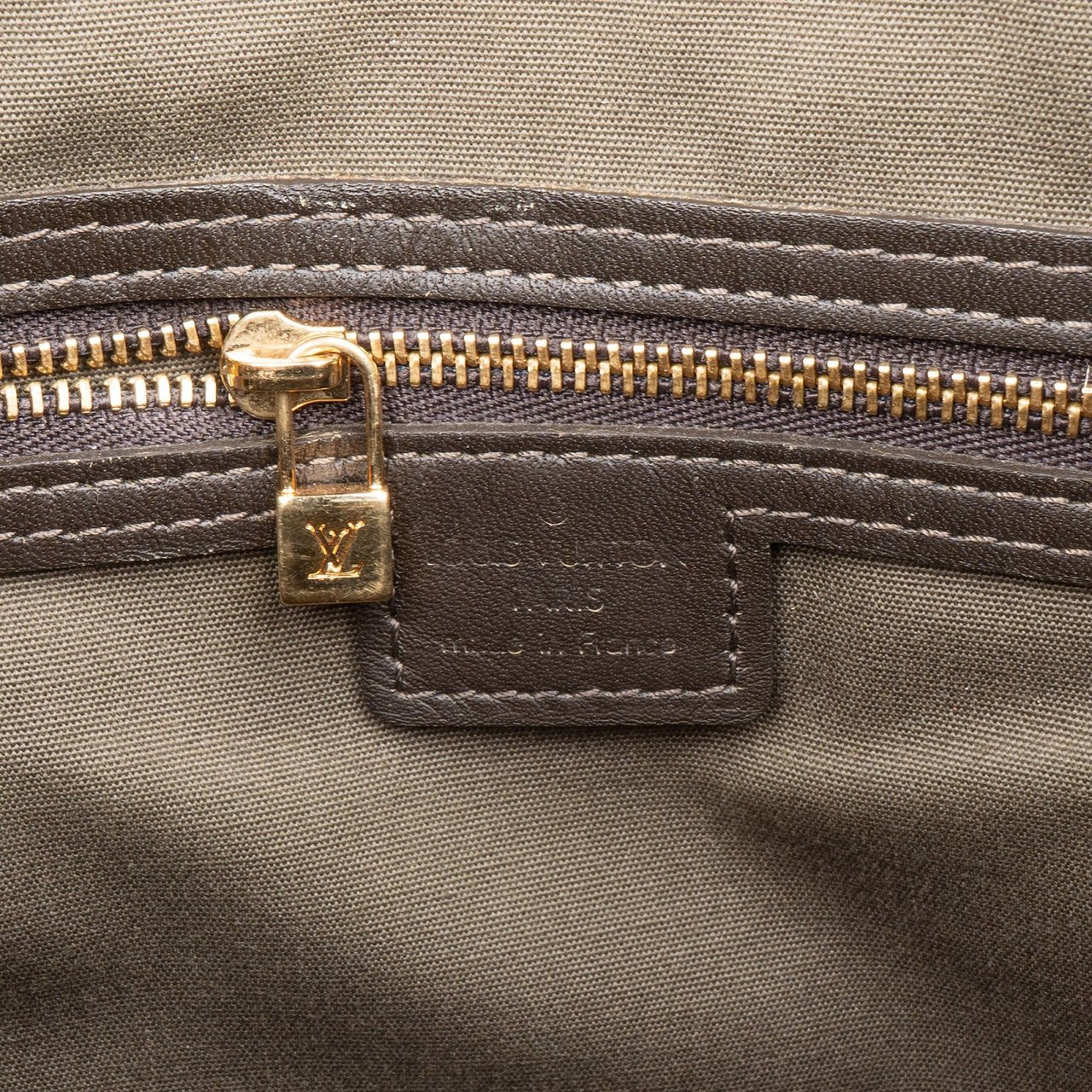 Louis Vuitton Louis Vuitton Monogram Mini Lin Lucille Handbag Donkergroen