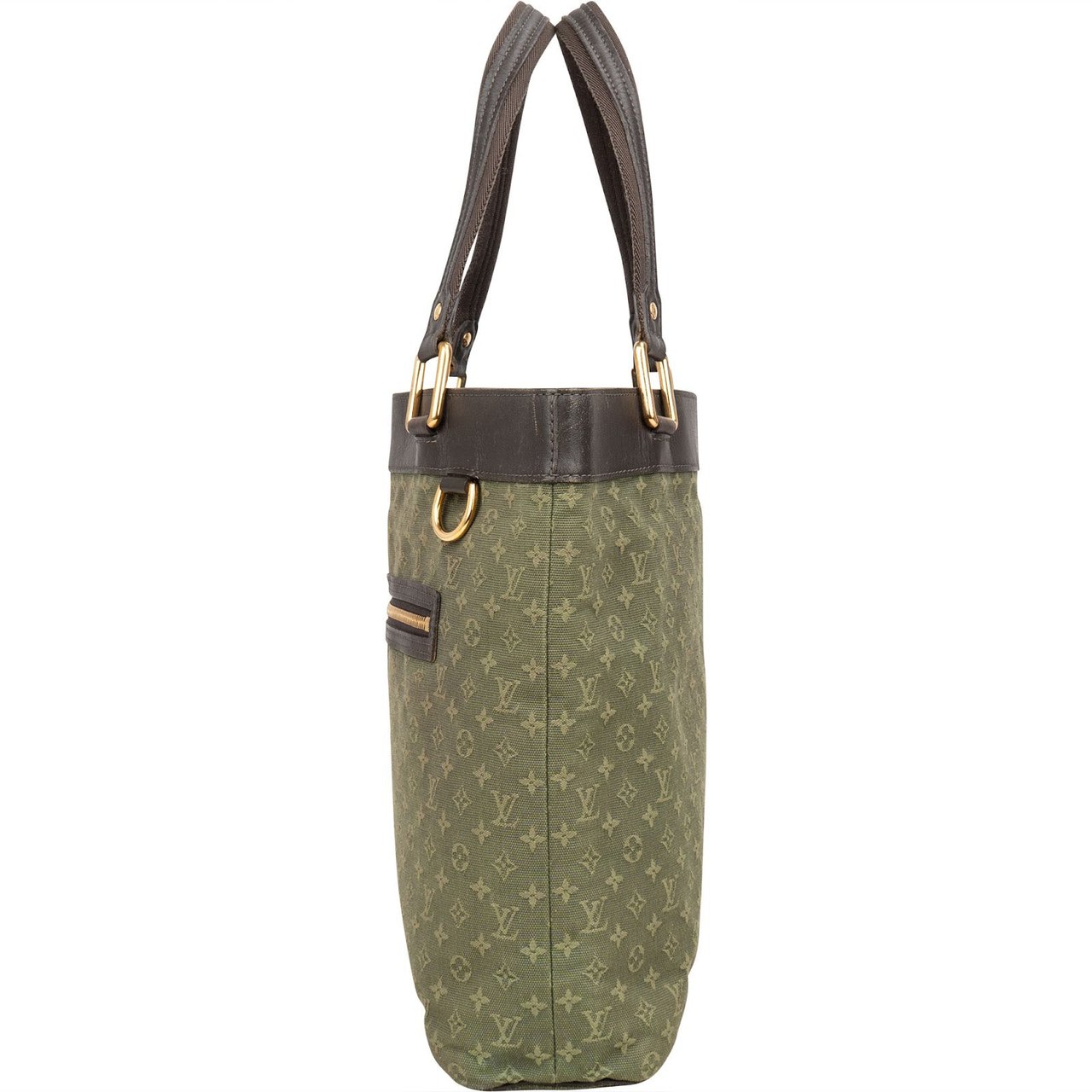 Louis Vuitton Louis Vuitton Monogram Mini Lin Lucille Handbag Donkergroen