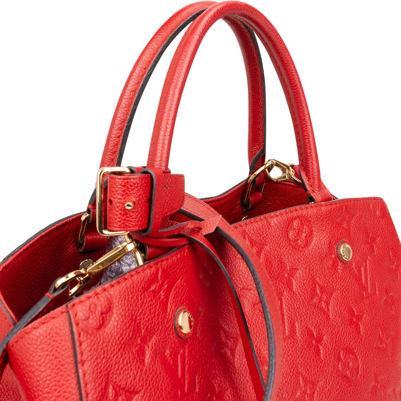 Louis Vuitton Louis Vuitton Monogram Empreinte Leather Montaigne MM Handbag Rood