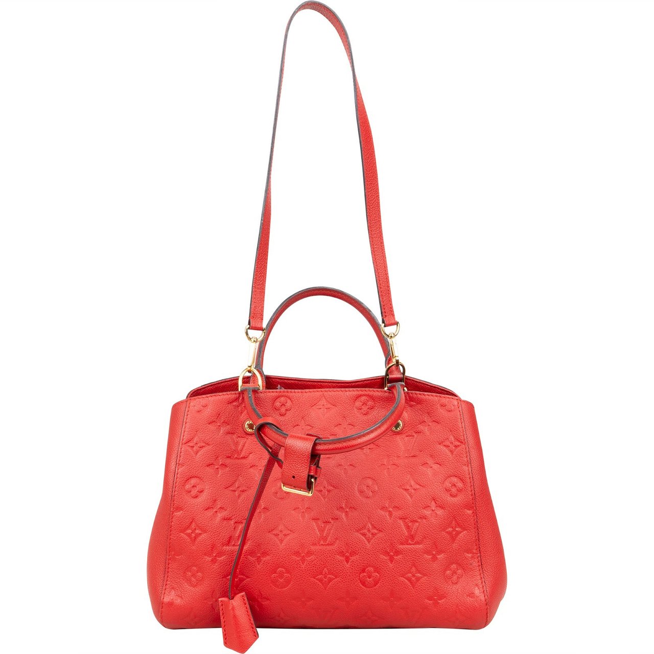 Louis Vuitton Louis Vuitton Monogram Empreinte Leather Montaigne MM Handbag Rood