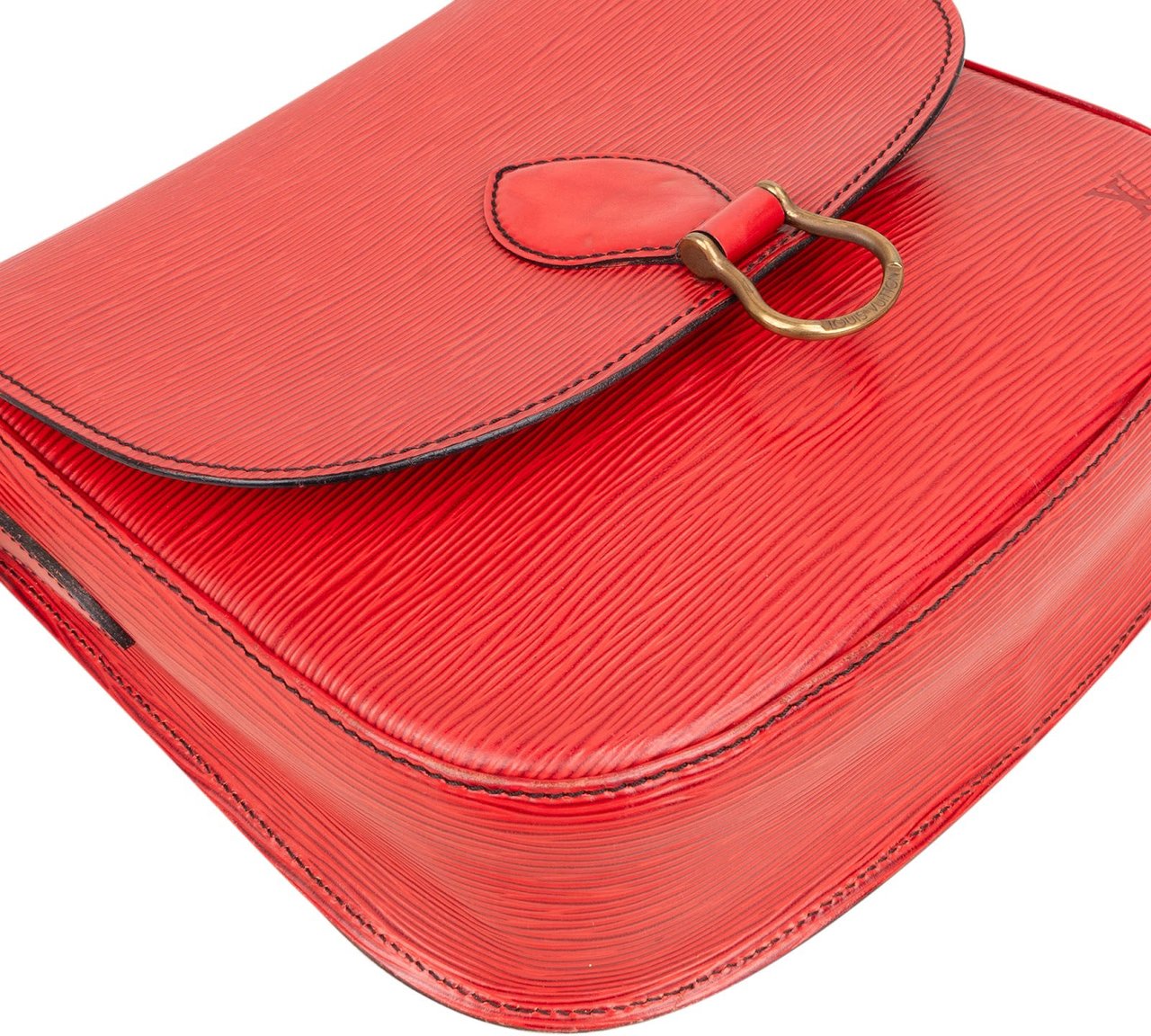 Louis Vuitton Louis Vuitton Red Epi Leather Saint Cloud GM Crossbody Bag Rood