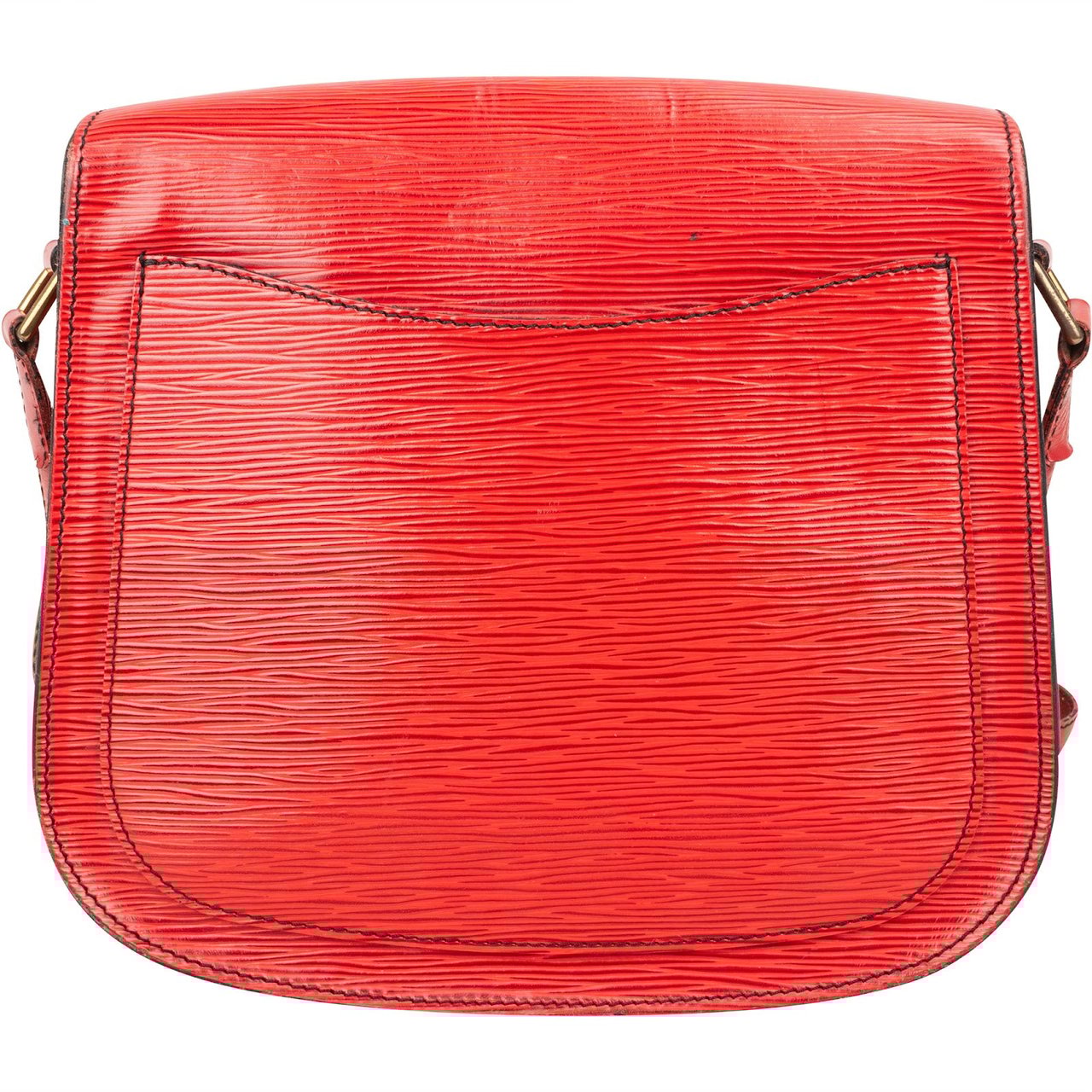 Louis Vuitton Louis Vuitton Red Epi Leather Saint Cloud GM Crossbody Bag Rood